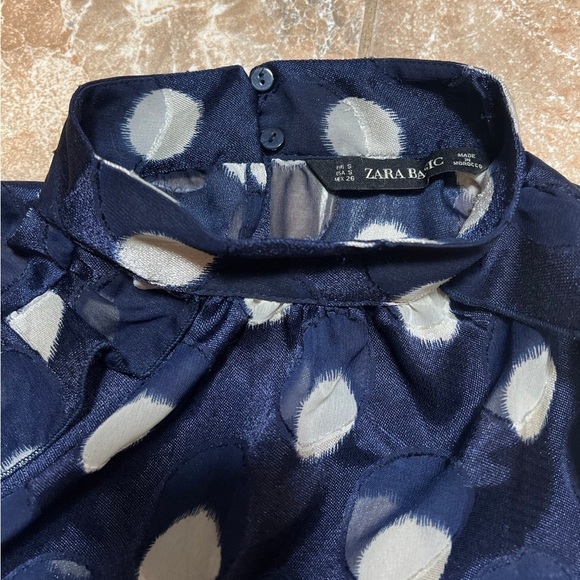 ZARA POLKA DOT  BLOUSE        SIZE S - Picture 6 of 11